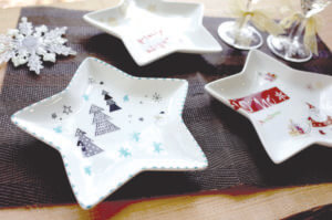 藤野芸術の家クリスマススペシャルメニュー　「星のお皿の絵付け」