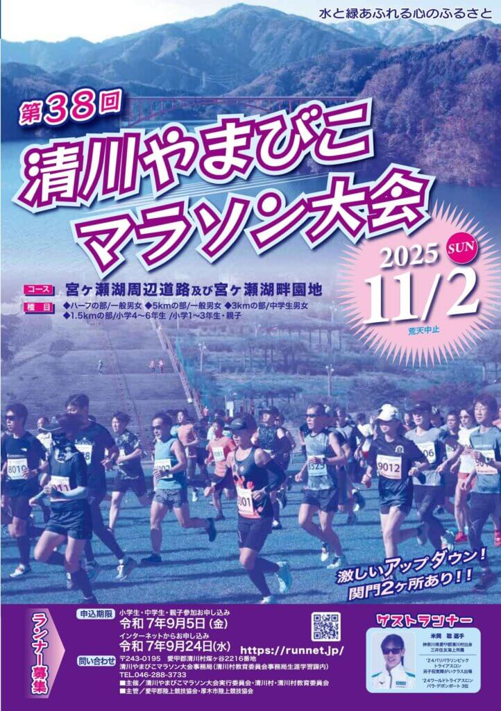 第38回清川やまびこマラソン大会