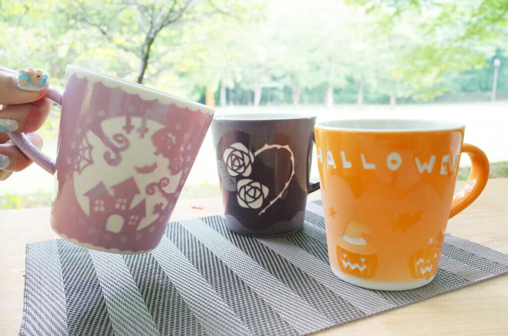 藤野芸術の家 秋限定季節メニュー 陶器のカラーマグカップ作り
