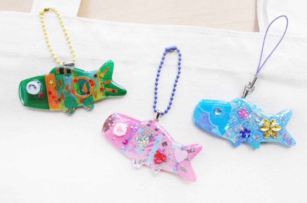 こどもの日を楽しむ特別メニューＵＶレジンで作るキラキラ☆こいのぼりアクセサリー