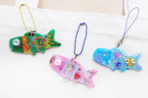 こどもの日を楽しむ特別メニューUVレジンで作るキラキラ☆こいのぼりアクセサリー